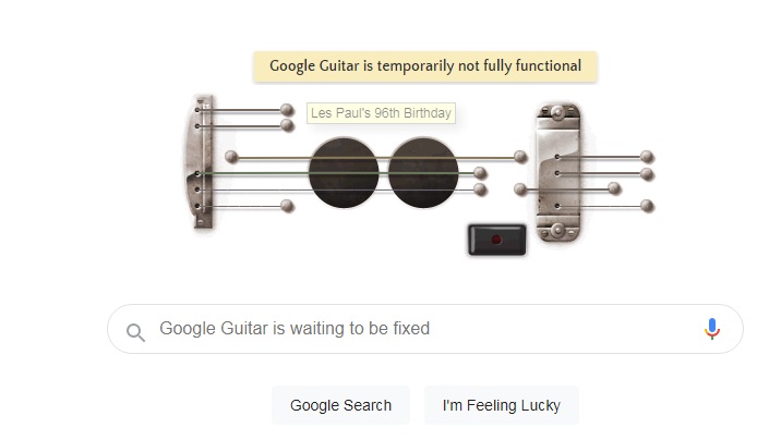 Hidden Tricks on Google Guitar